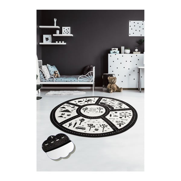 Lastevaip , ⌀ 140 cm Black City - Conceptum Hypnose-image-1