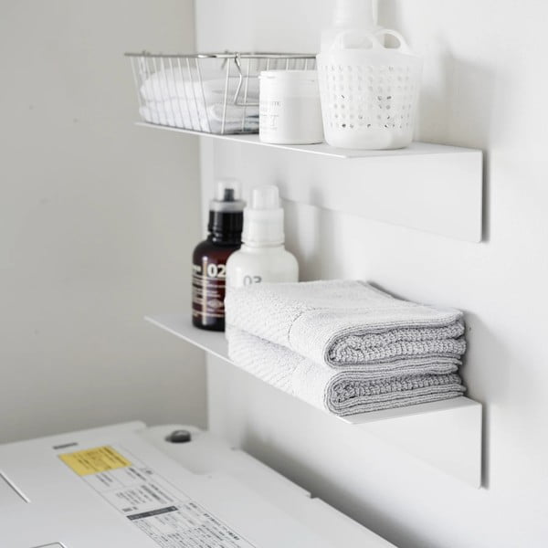 Valge metallist riiul 50 cm - YAMAZAKI-image-2