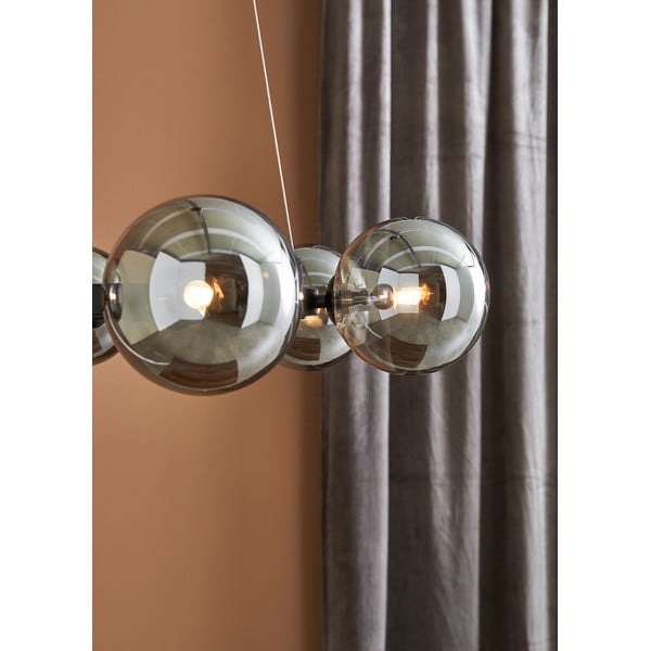 Musta konstruktsiooniga rippvalgusti 6L Circle - Markslöjd-image-1