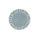 Helesinine pestav käsitsi kootud puuvillane laste vaip ø150 cm ABC Vintage Blue - Lorena Canals