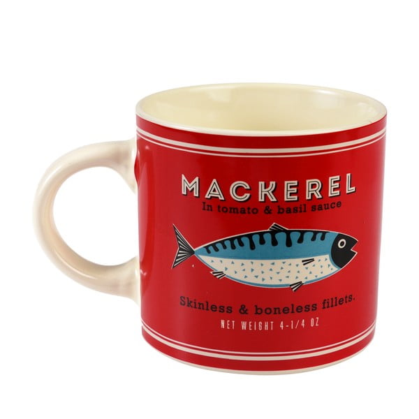 Punane-kreem keraamiline kruus 350 ml Fish - Rex London