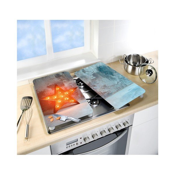 Klaasist pliidikatte komplekt 2 tk, 52 x 30 cm Star - Wenko-image-2