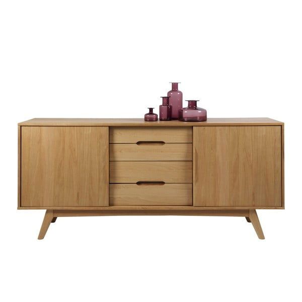 Madal kapp tammepuust 180x84 cm Marte - Actona-image-3