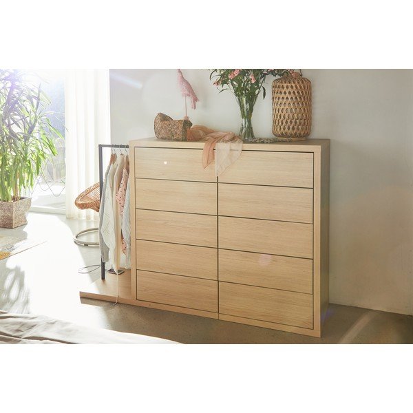 Madal tamme värvi riidekapp 105x113 cm Hugo - TemaHome-image-1