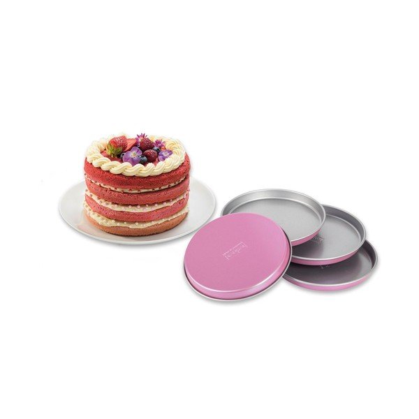 4 roosa Creative koogivormi komplekt, ø 17 cm Creative Studio - Zenker-image-1
