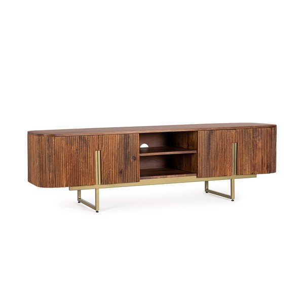 Naturaalset värvi mangopuidust telerialus, 180x45x40 cm Vilas – Bizzotto