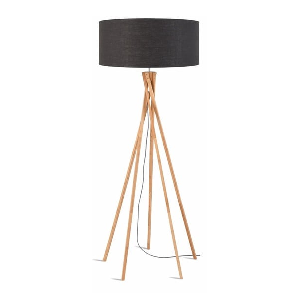 Tumehalli varju ja bambusstruktuuriga põrandalamp Kilimanjaro - Good&Mojo