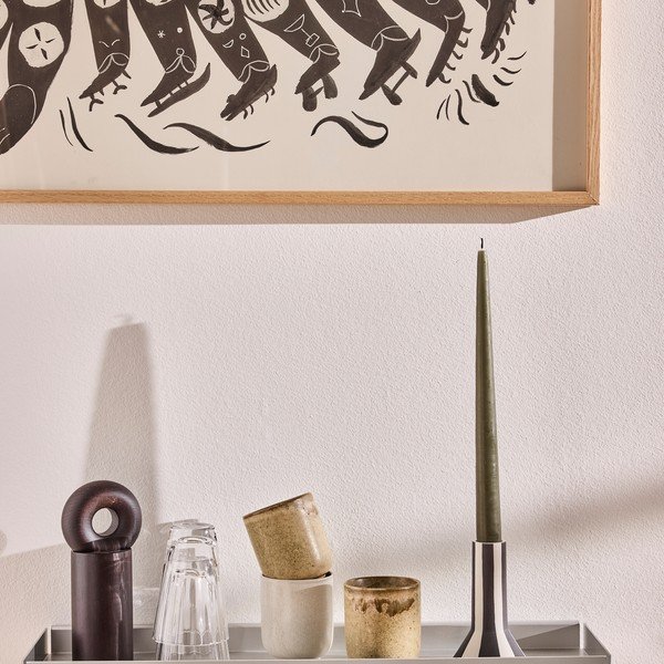 Hõbedane metallriiul 50 cm Bakku - OYOY Living Design-image-3
