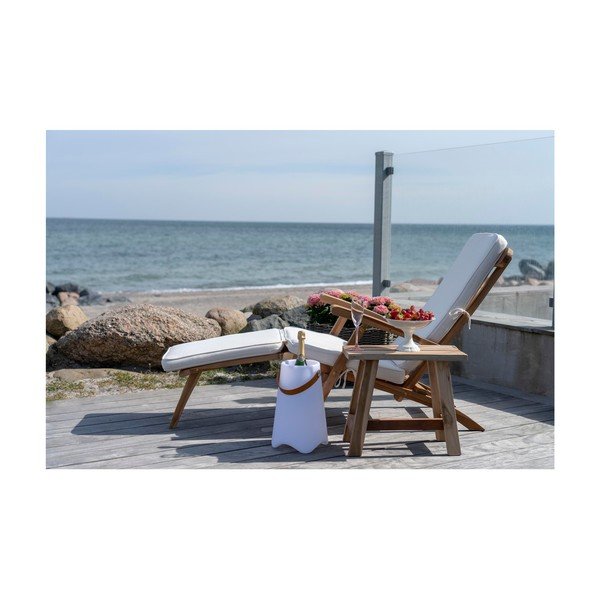 Valge puuvillane istmepadi õues lamamistoolile Arrecife - House Nordic-image-1