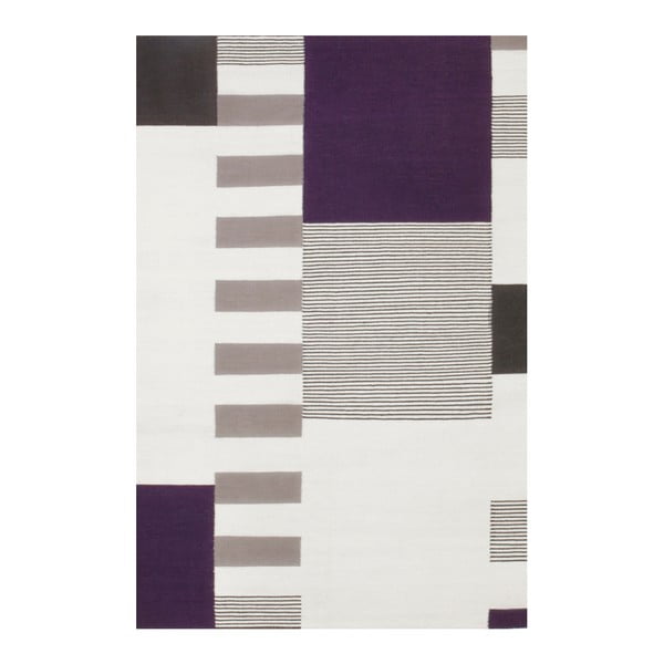 Ručně tkaný vlněný koberec Linie Design Graphito, 200 x 300 cm