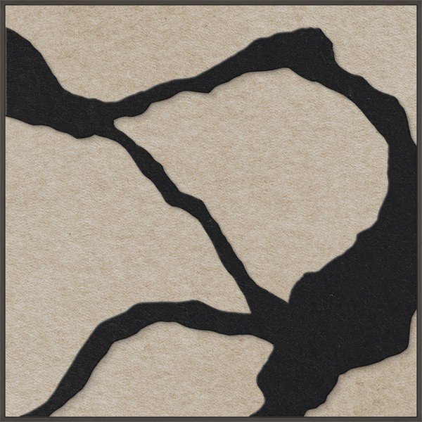 3D-pilt raamiga/akustiline 102x102 cm Quiet Friction 1 - Malerifabrikken