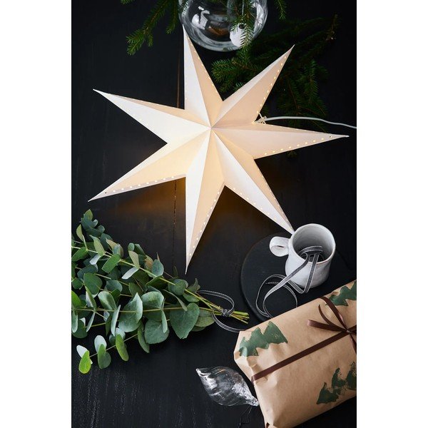Valge rippuv jõuluvalgusti pistikupesale, läbimõõduga 60 cm Lively - Markslöjd-image-1