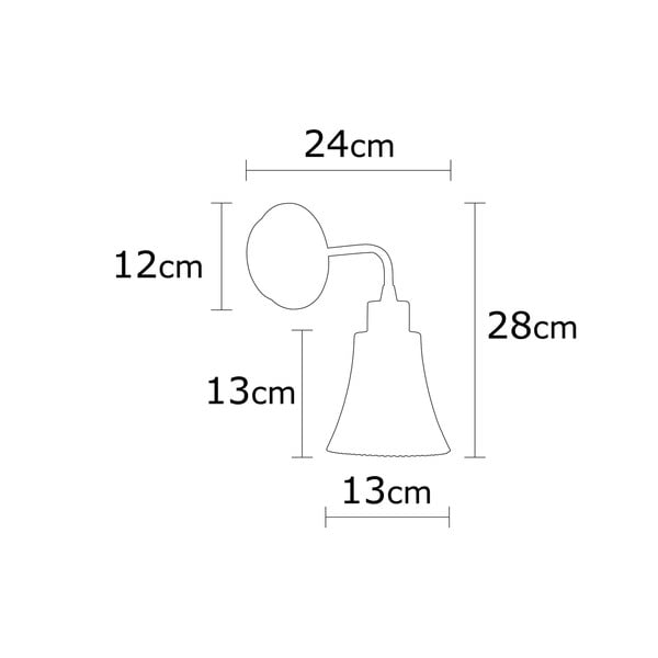 Vasevärvi seinavalgusti ø 13 cm Foca - Opviq lights-image-3