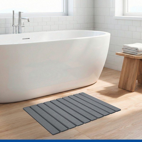 Hall diatomiitmullast vannimatt 39x60 cm Tritea - Wenko-image-1