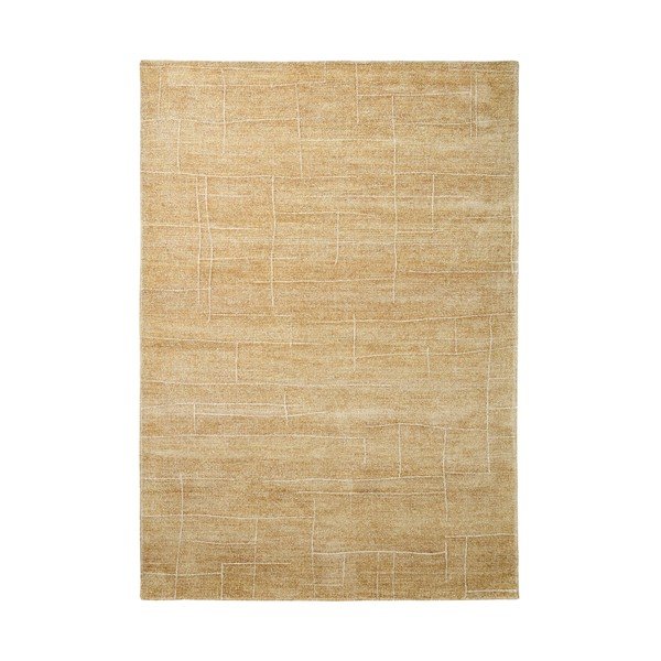 Käsitsi kootud sinepikarva vaip 200x300 cm Eloda - Kave Home
