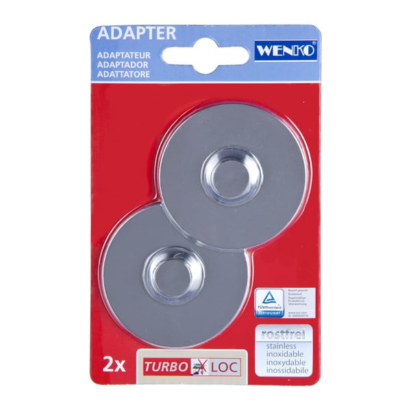 2 seinakonksu komplekt Läikiv Turbo-Loc - Wenko-image-1