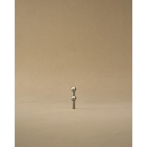 Matt hõbedane metallvaas (kõrgus 10 cm) Nagel - STOFF Nagel-image-2