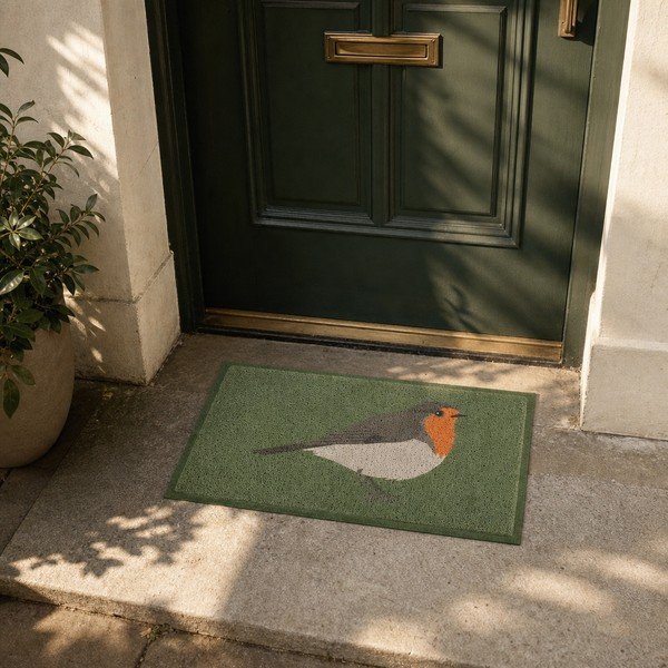 Uksematt 60x90 cm Green Robin - Artsy Doormats-image-4