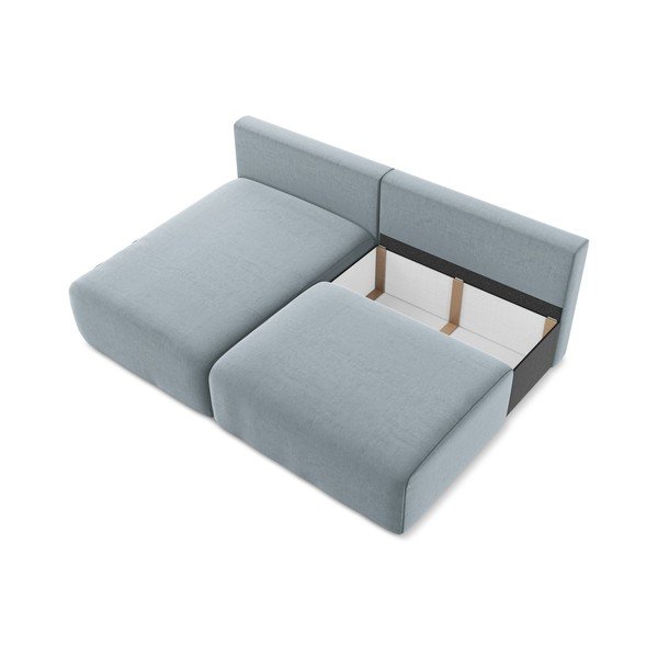 Sinine sametdiivanvoodi/panipaigaga nurgadiivan (vasak nurk/diivanvoodiga) Kalena - Makamii-image-4