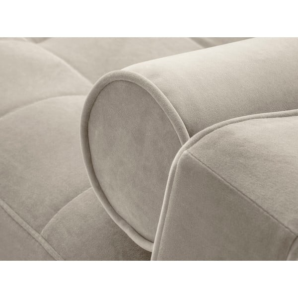 Beež sametist nurgadiivan, paremas nurgas Santo - Milo Casa-image-1