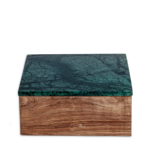 Úložný box s mramorovým víkem NORDSTJERNE, 20,5 x 20,5 cm