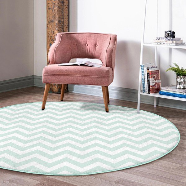 Mündivärvi pestav ümmargune vaip, sobitub robottolmuimejaga ø 100 cm Comfort - Mila Home-image-3