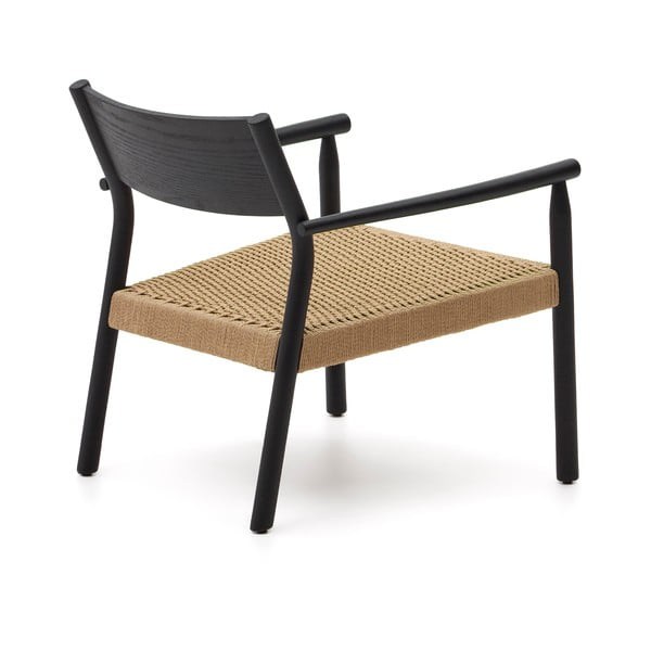 Must punutud tugitool Yalia - Kave Home-image-4