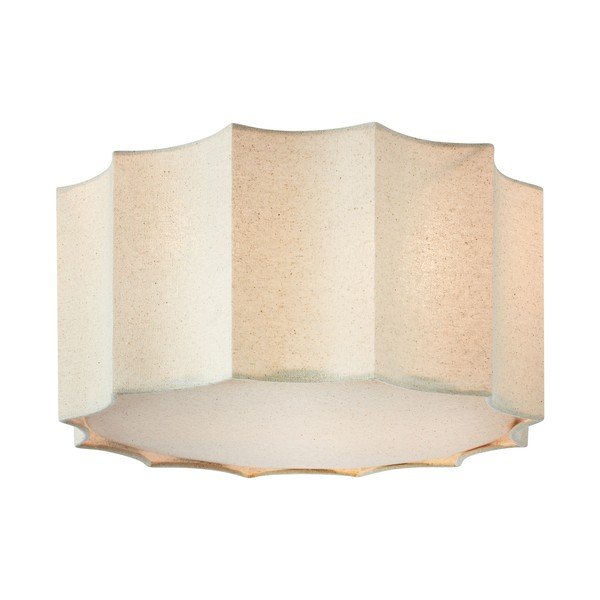 Beež metallist laelamp tekstiilvarjuga, ø 35 cm Olea - Markslöjd