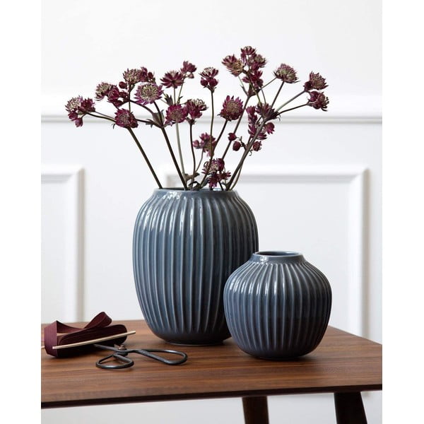 Antratsiitne kivivara vaas Hammershoi, ⌀ 13,5 cm Hammershøi - Kähler Design-image-1