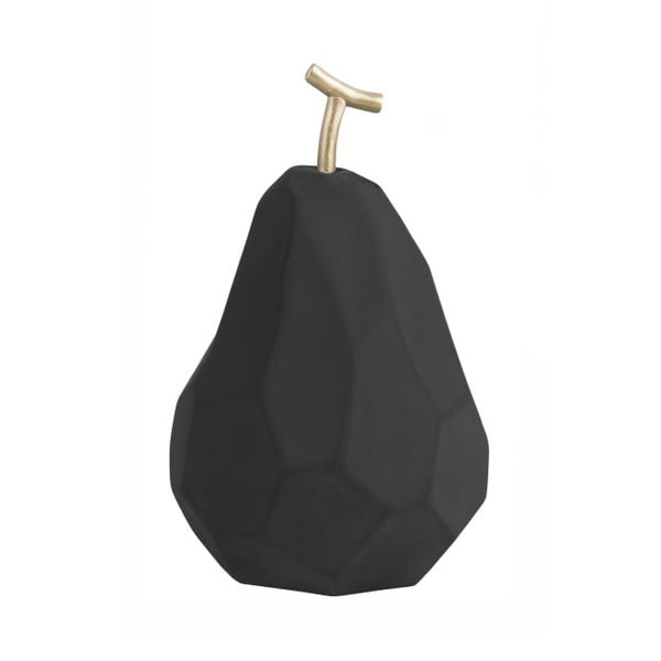 Matně černá betonová soška PT LIVING Origami Pear