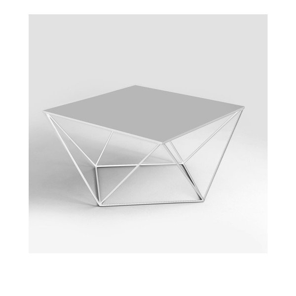 Valge kohvilaud Custom Form , 80 x 80 cm Daryl - CustomForm-image-1
