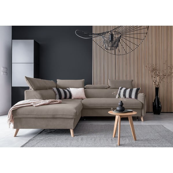 Helepruun sametist nurgadiivan (vasak nurk) Sweet Harmony - Miuform-image-1