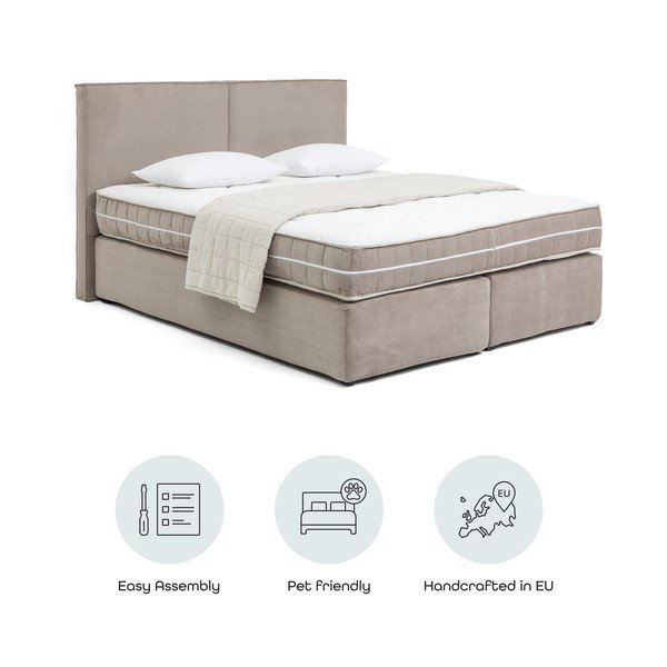 Taupe vedruvoodi 160x200cm Olia Bold - Bonami Selection-image-4