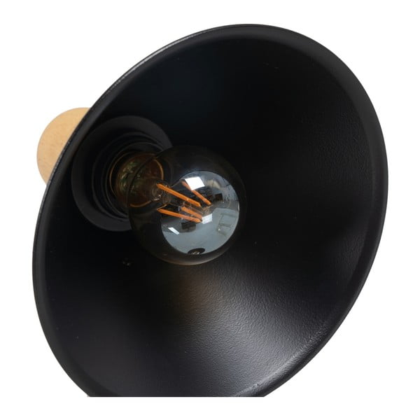 Musta laualamp metallist varjuga (kõrgus 55 cm) - Ixia-image-2