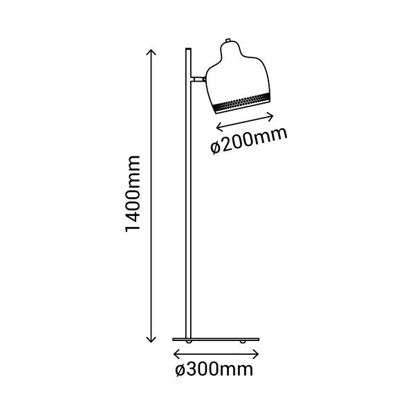 Hall põrandalamp , kõrgus 140 cm Isa - SULION-image-2