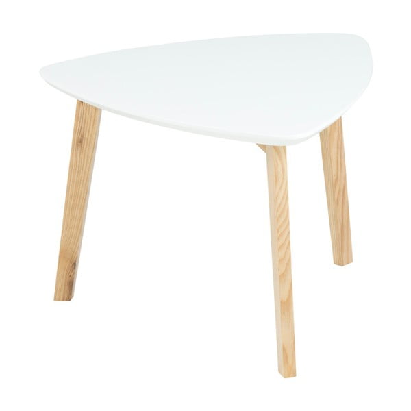 Bílý odkládací stolek Actona Vitis, výška 45 cm