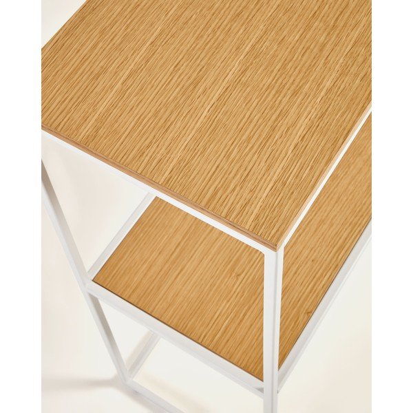 Valge tammespoonist konsoollaud 30x120 cm Yoana - Kave Home-image-2