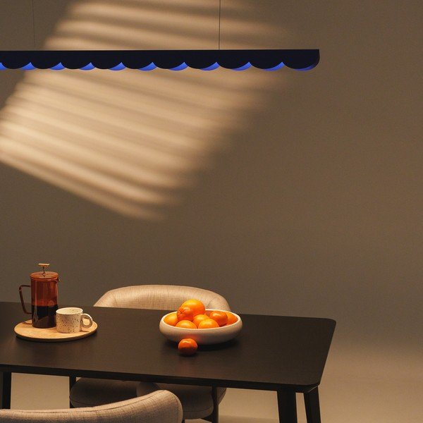 Burgundia värvi alumiiniumist LED-rippvalgusti BISCUIT - Thoro-image-1