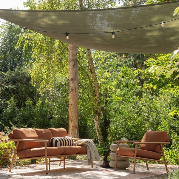 Ümmargune aialaud kivist dekooriga ø 40 cm Laurel - WOOOD-image-2