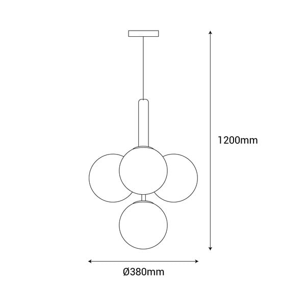 Rippvalgusti kuldset värvi , kõrgus 120 cm Musa - SULION-image-4