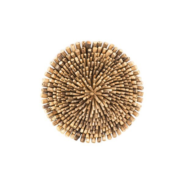 Teakist seinakaunistus Bee, ⌀ 70 cm Teak - WOOX LIVING