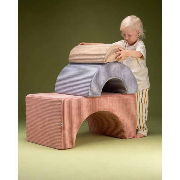 Roosa velvetist-vahtplastist mänguväljak Rainbow - Wigiwama-image-2