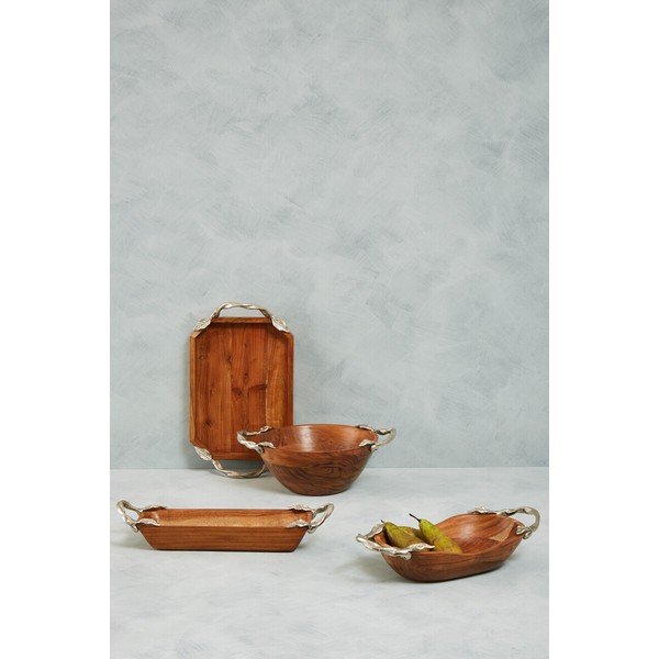 Naturaalses värvitoonis puidust kauss Vine - Premier Housewares-image-2