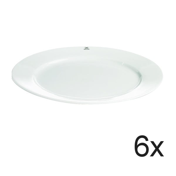 Sada 6 talířů Bianco, 30 cm