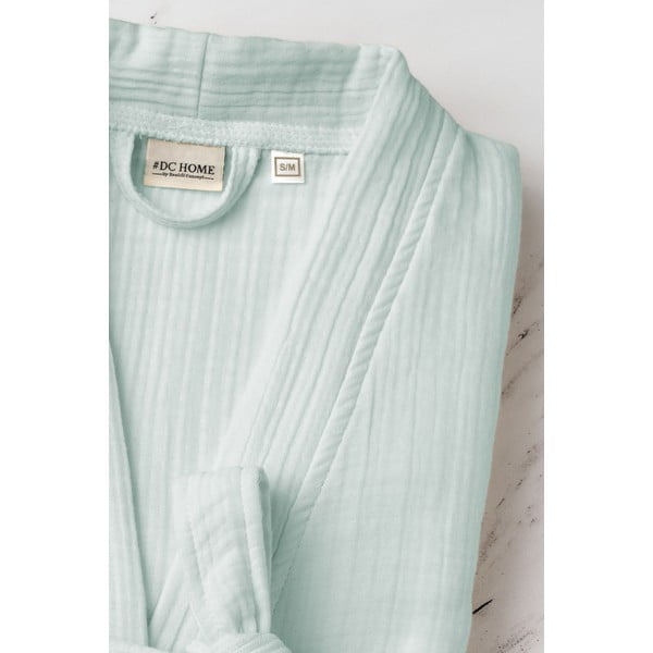 Mündivärvi musliinist hommikumantel, suurus S/M Kimono - Foutastic-image-3