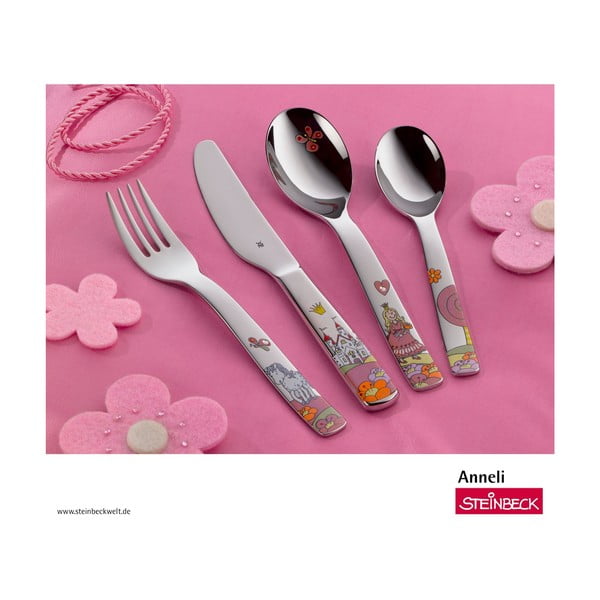 Anneli 4 roostevabast terasest laste söögiriistade komplekt Anneli Anelli - WMF-image-2