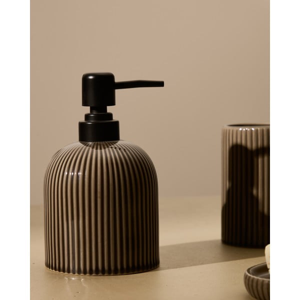 Tumepruun keraamiline hambaharjatops Selime - Kave Home-image-3