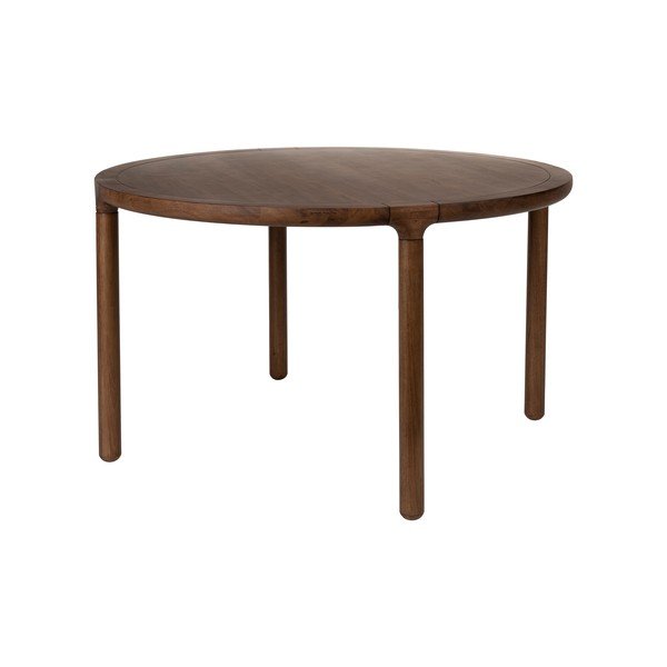 Ümmargune söögilaud pähklipuust dekoratsiooniga, ø 128 cm Storm - Zuiver