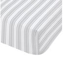 Hall ja valge puuvillane lina , 135 x 190 cm Check and Stripe - Bianca