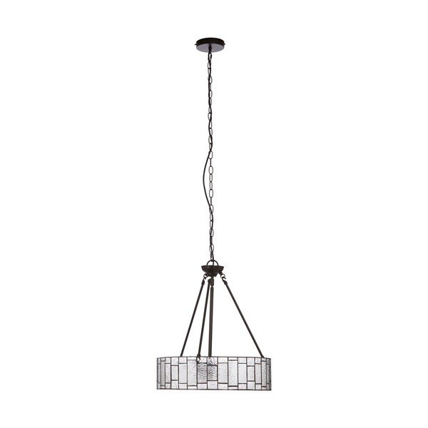 Metallist ripplamp klaasist varjuga, ø 46 cm Waldorf - Premier Housewares